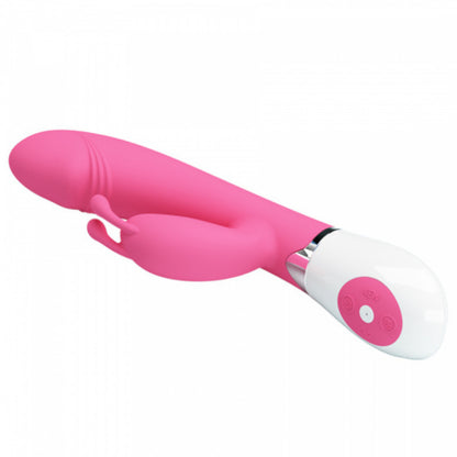 Wibrator króliczek silikonowy Pretty Love Gene różowy 21 cm