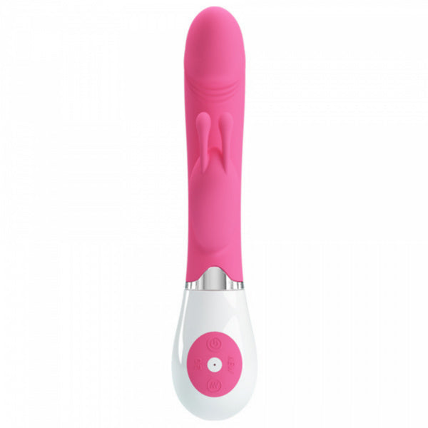 Wibrator króliczek silikonowy Pretty Love Gene różowy 21 cm