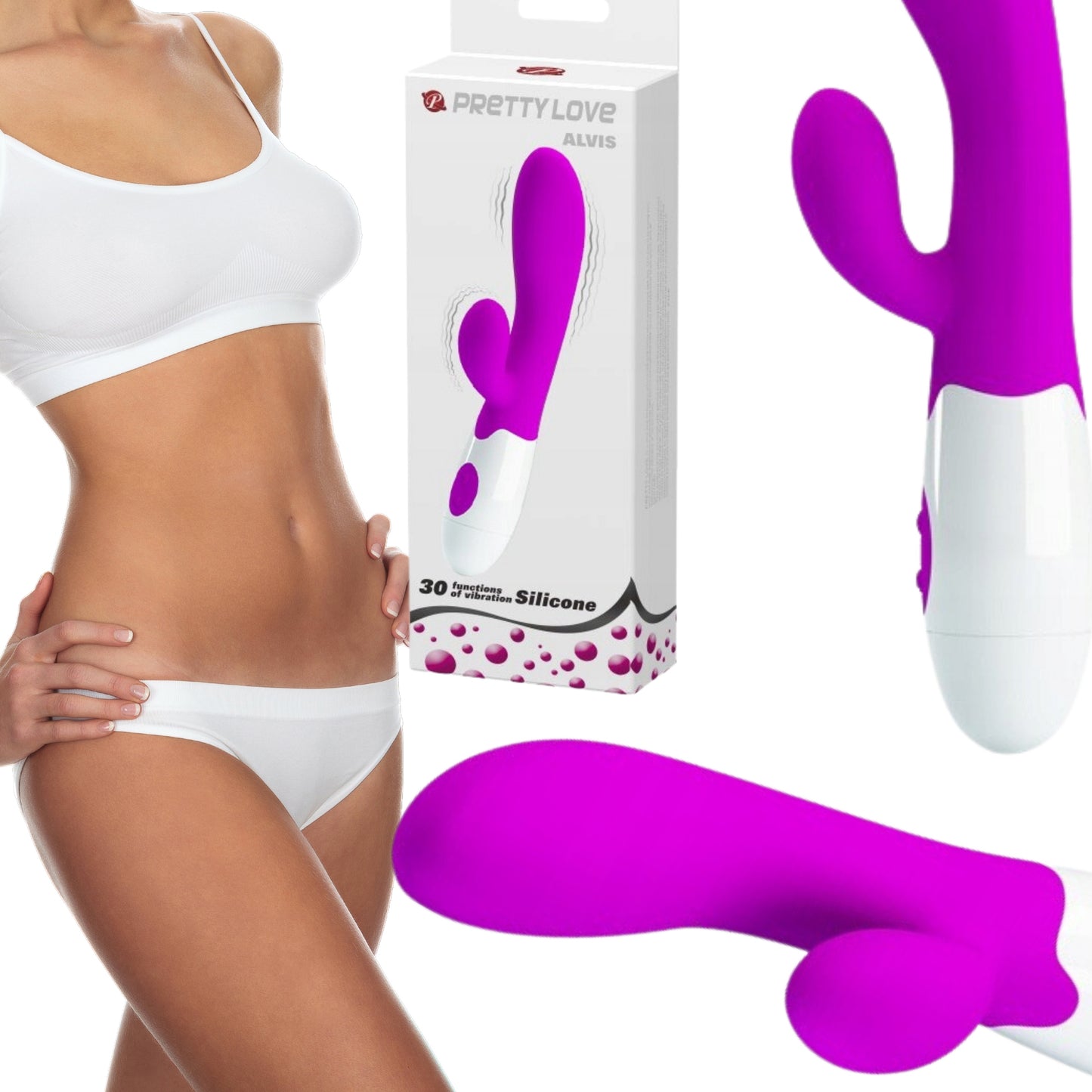 Wibrator Pretty Love Alvis – 30 funkcji silikon medyczny