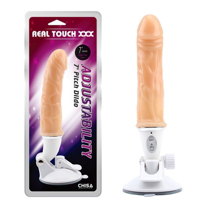 Wibrator realistyczny z regulowaną przyssawką Real Touch XXX cielisty 23 cm