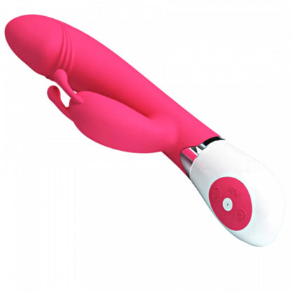 Wibrator króliczek Pretty Love Gene różowy 30 funkcji 20 cm