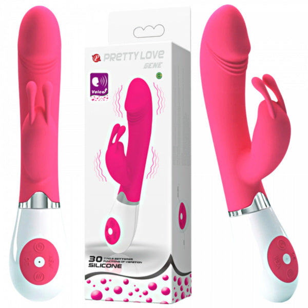 Wibrator króliczek Pretty Love Gene różowy 30 funkcji 20 cm