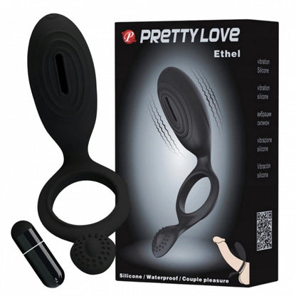 Pierścień erekcyjny wibrujący z wypustkami Pretty Love Ethel