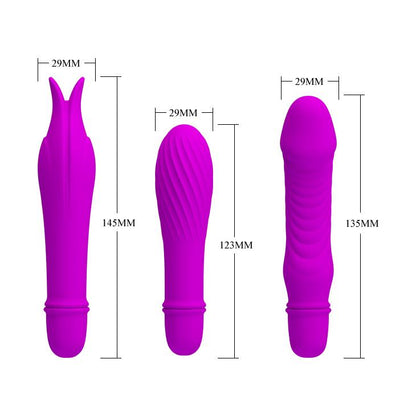 Mini wibrator Pretty Love silikonowy 10 funkcji na baterię AAA