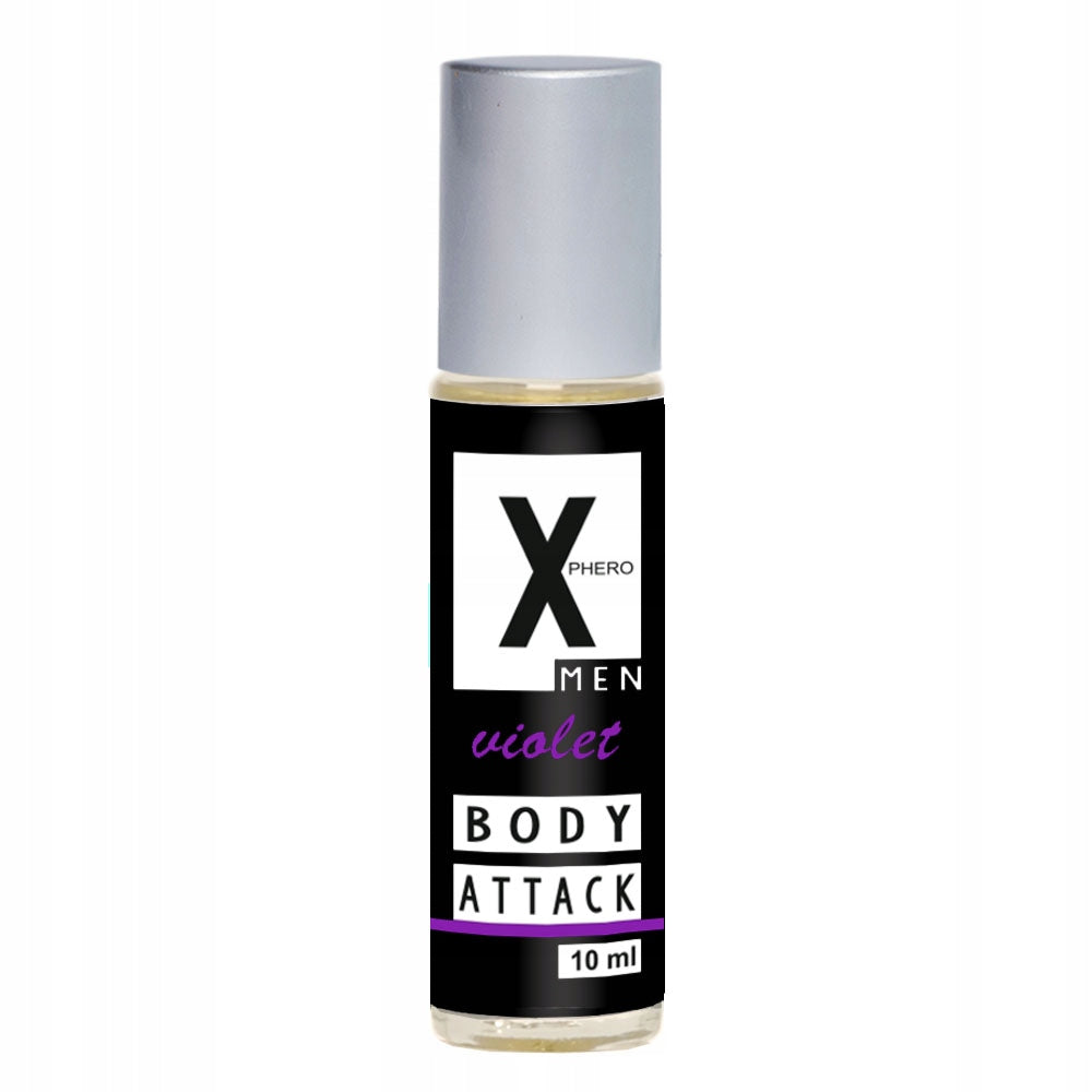 Perfumy męskie X-Phero Body Attack Violet o subtelnym zapachu. Piękne
