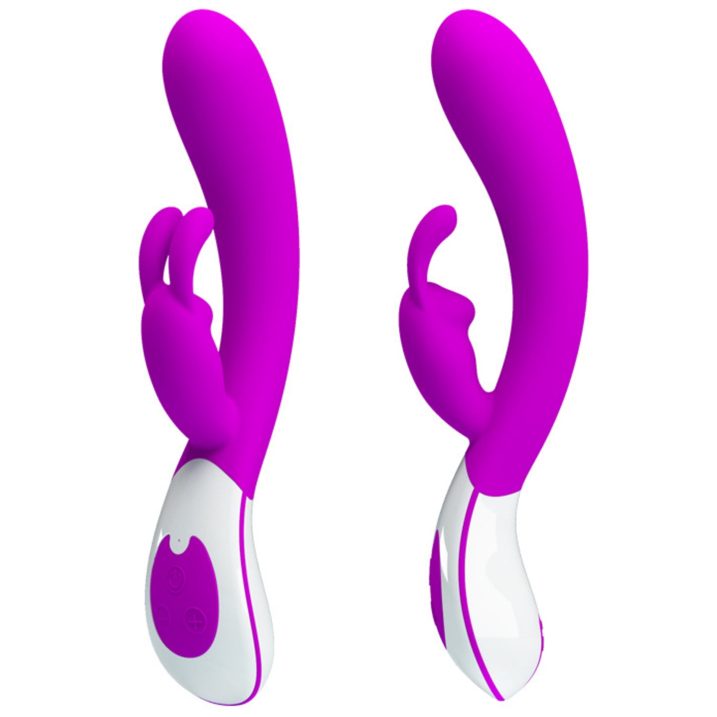 Wibrator króliczek silikonowy Pretty Love Harlan fioletowy USB 12 cm