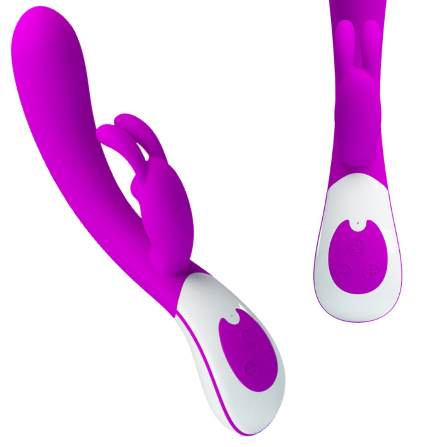 Wibrator króliczek silikonowy Pretty Love Harlan fioletowy USB 12 cm